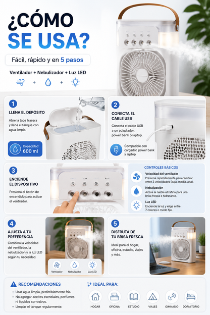 ❄️Breeza Ventilador Humificador